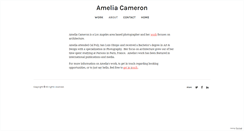 Desktop Screenshot of ameliacameronphotography.com